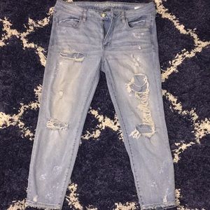 American eagle super stretchy  factory distressed